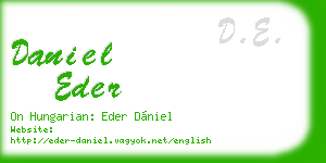 daniel eder business card